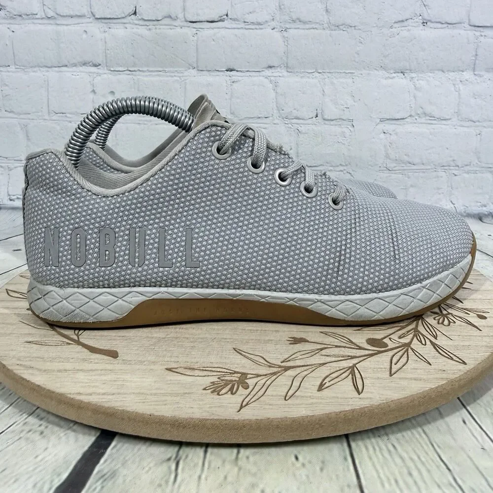 Nobull Outwork Edge Sneaker Women Size 9.5 Gray Training CrossFit Gym Shoes
